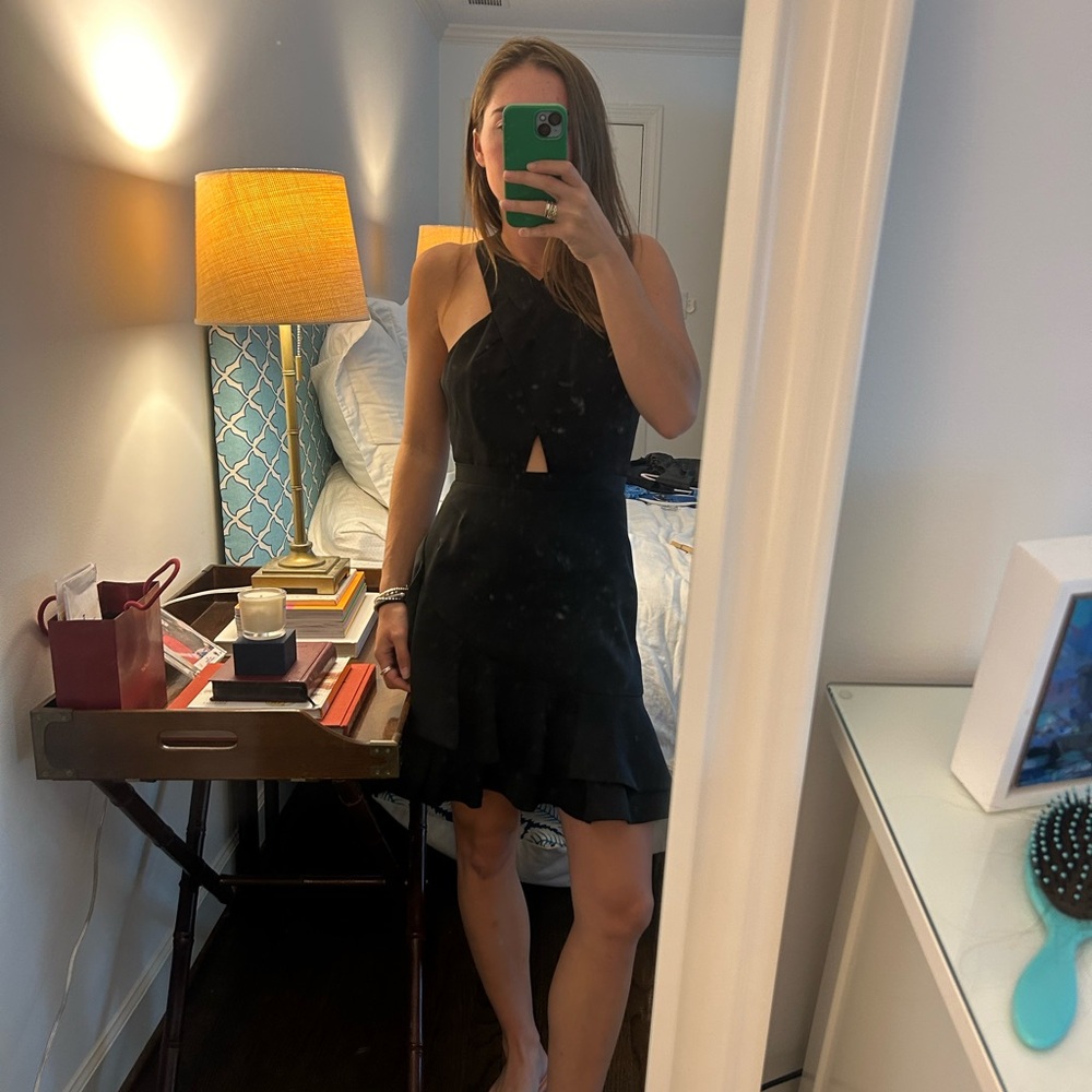 BCBGMAXAZRIA Black backless cocktail dress